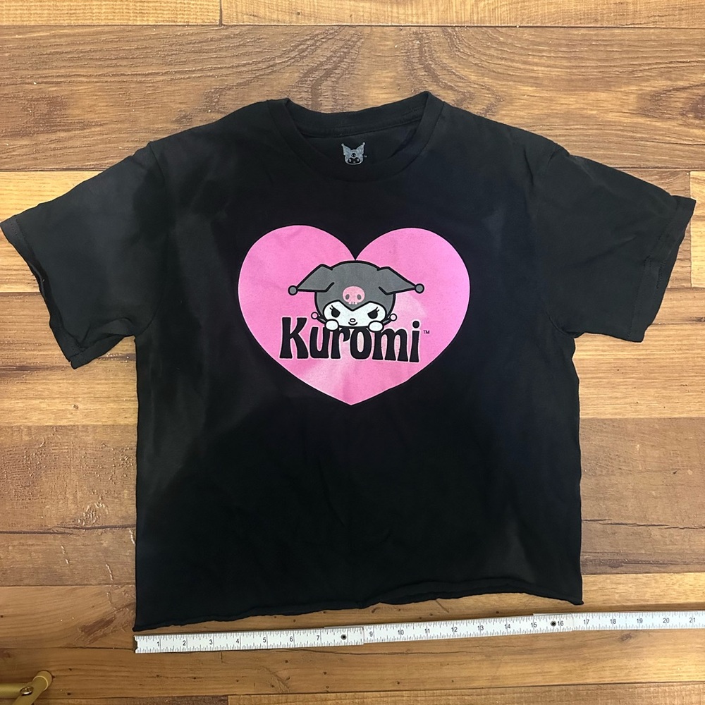Sanrio Kuromi Black and Pink Short Sleeve Tee